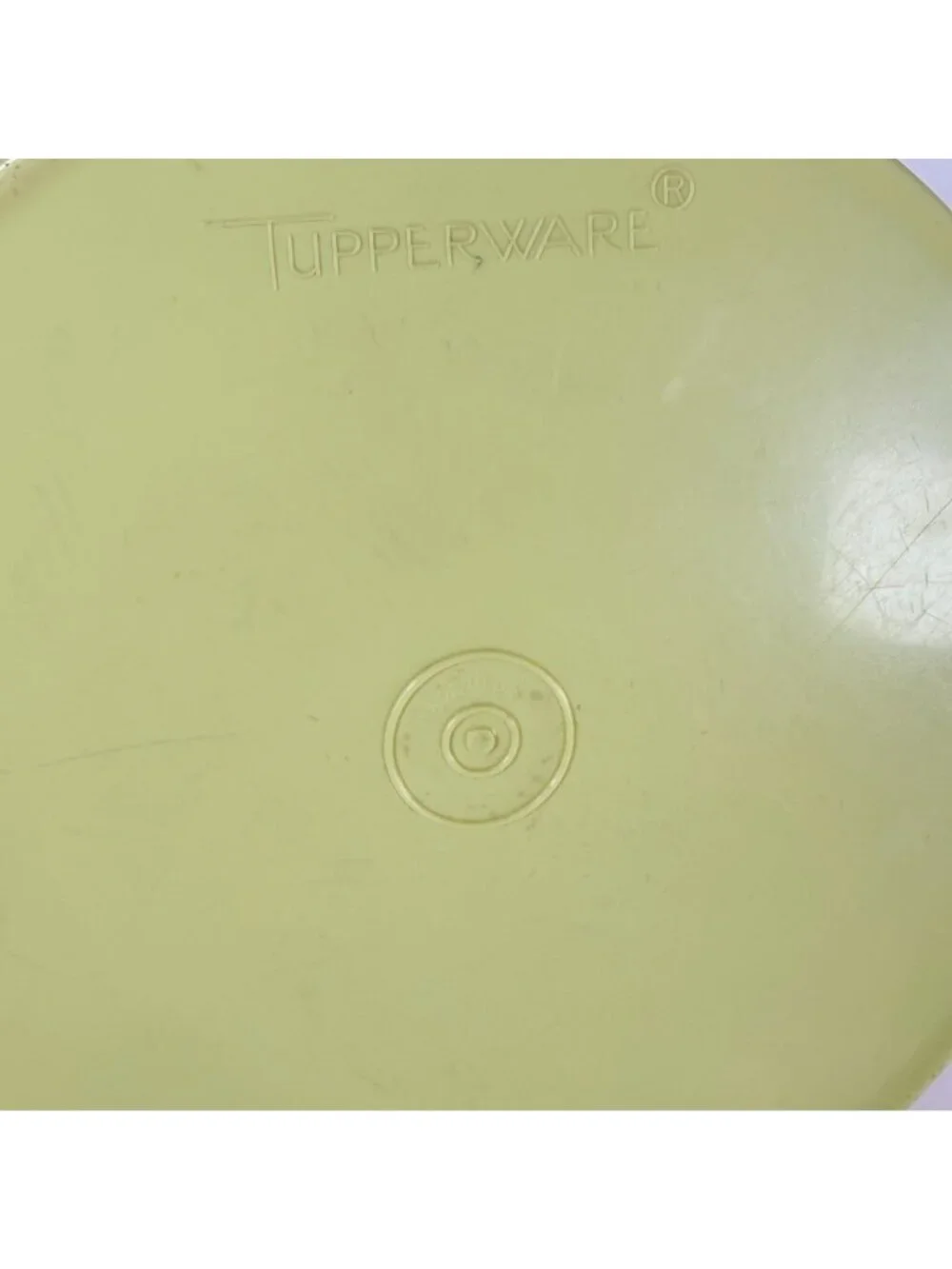 Vintage Tupperware Sunburst Servalier Canister 1204-5 Yellow Lid Storage